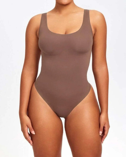 Body de mujer sin mangas y sin costuras con control de abdomen