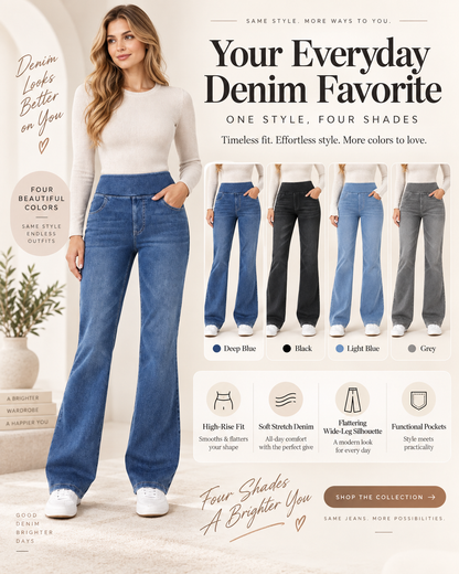 Vaqueros bootcut de talle alto con efecto lavado