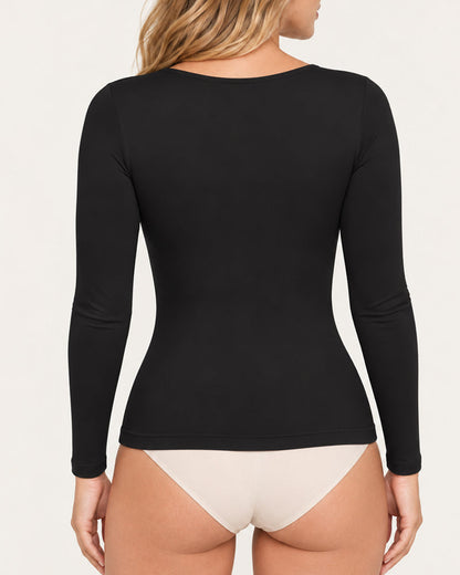 Camiseta de cuello en V con soporte de pecho