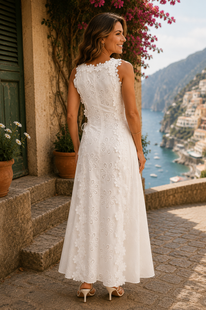 Delia | Elegante Vestido Maxi Bordado