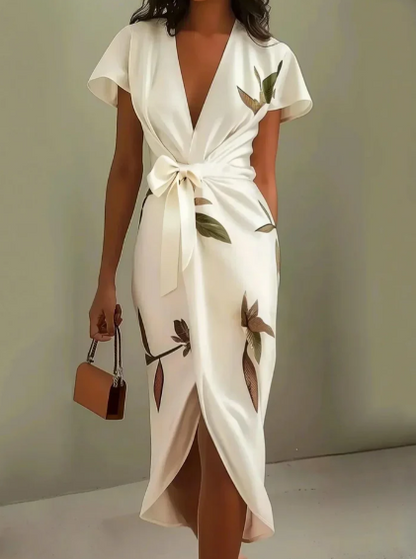 Elena | Vestido Elegante con Estampado Floral