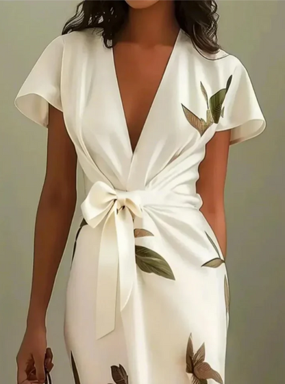 Elena | Vestido Elegante con Estampado Floral