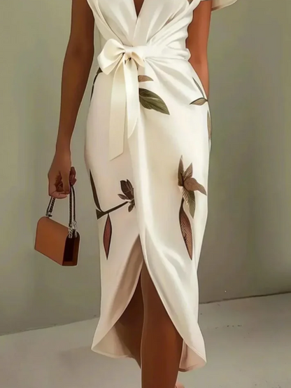 Elena | Vestido Elegante con Estampado Floral