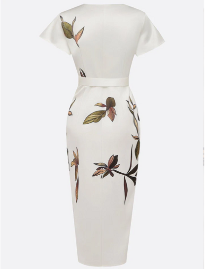 Elena | Vestido Elegante con Estampado Floral