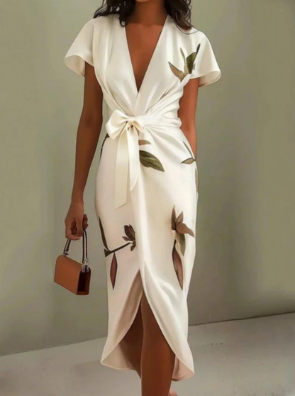 Elena | Vestido Elegante con Estampado Floral