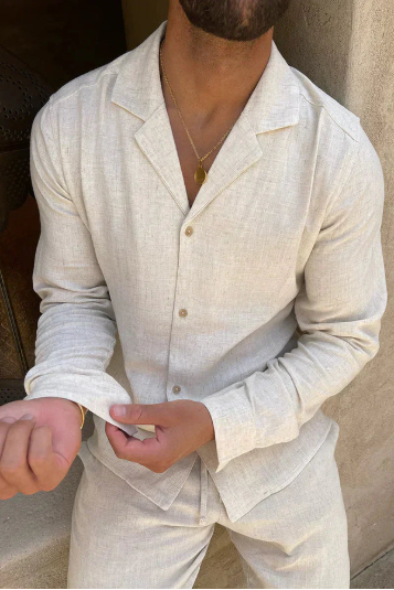 Elegante Conjunto de Lino