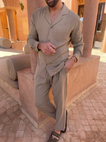 Elegante Conjunto de Lino