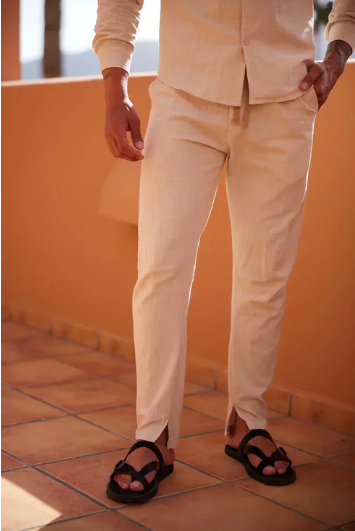 Elegante Conjunto de Lino