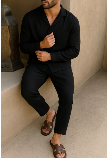 Elegante Conjunto de Lino