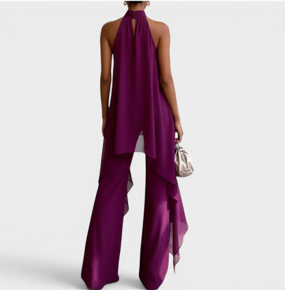 CLAIRE™ | CONJUNTO ELEGANTE DE CUELLO HALTER