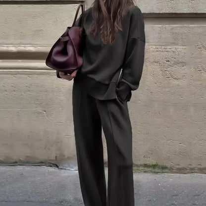 Conjunto a juego de sudadera de corte holgado