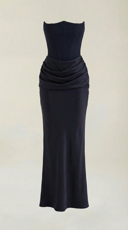 Vestido Largo de Corte Corset