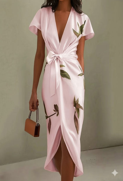 Elena | Vestido Elegante con Estampado Floral
