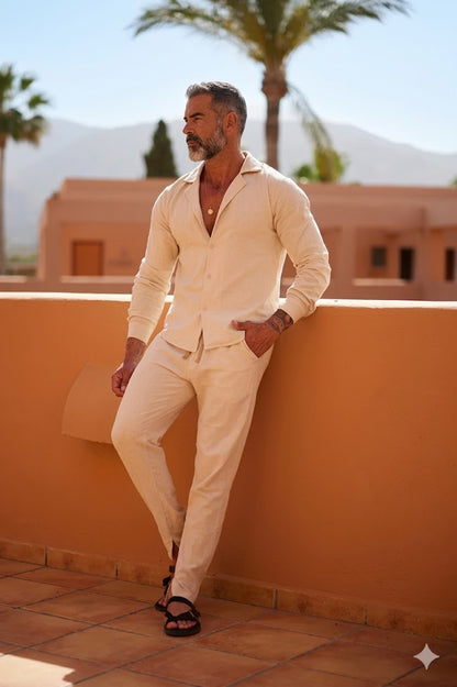 Elegante Conjunto de Lino